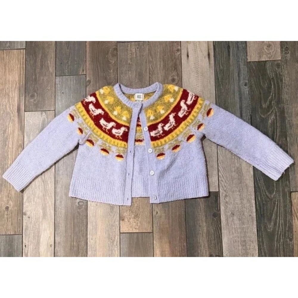 Urban Outfitters BDG Purple Brushed Knit Duck Sweater Size XS